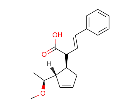 (E)-2-[(1S,2S)-2-((S)-1-Methoxy-ethyl)-cyclopent-3-enyl]-4-phenyl-but-3-enoic acid