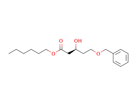Pentanoic acid, 3-hydroxy-5-(phenylmethoxy)-, hexyl ester, (S)-