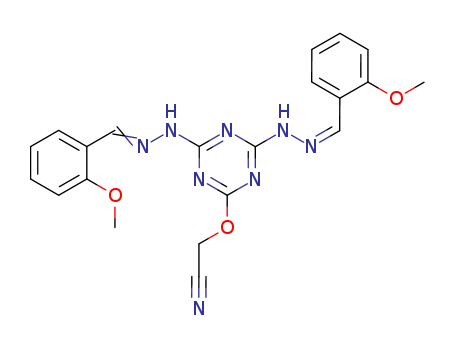 ((4,6-BIS(((2-METHOXYPHENYL)METHYLENE)HYDRAZINYL)-1,3,5-TRIAZIN-2-YL)OX Y)ACETONITRILECAS