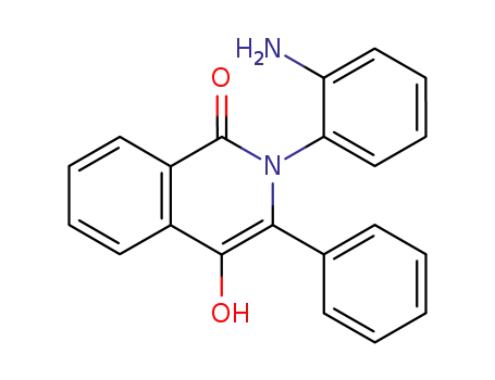 Molecular Structure of 81252-70-2 (1(2H)-Isoquinolinone, 2-(2-aminophenyl)-4-hydroxy-3-phenyl-)