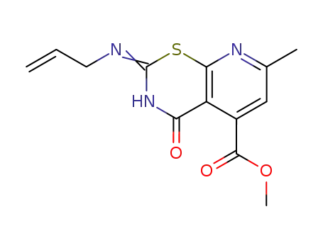 2H-Pyrido(3,2-e)(1,3)thiazine-5-carboxylic acid, 3,4-dihydro-2-(allylimino)-7-methyl-4-oxo-, methyl ester