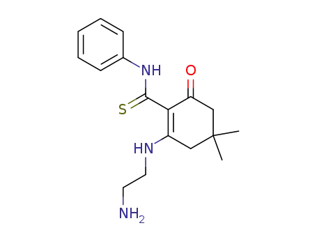 2-(2-Aminoethylamino)-4,4-dimethyl-6-oxo-cyclohex-1-en-thiocarbonsaeureanilid