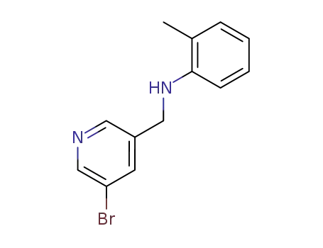 5-bromo-3-(2-methylanilino)methylpyridine