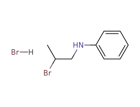 Molecular Structure of 89036-60-2 (Benzenamine, N-(2-bromopropyl)-, hydrobromide)