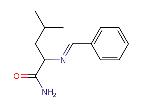 Pentanamide, 4-methyl-2-[(phenylmethylene)amino]-, (R)-