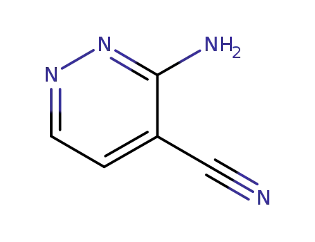 Molecular Structure of 119581-52-1 (4-Pyridazinecarbonitrile,3-amino-(9CI))