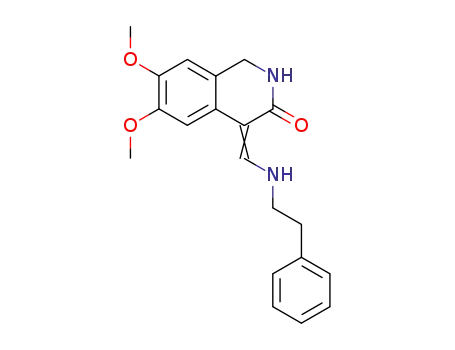6,7-Dimethoxy-4-[1-phenethylamino-meth-(Z)-ylidene]-1,4-dihydro-2H-isoquinolin-3-one