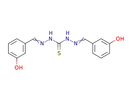 Molecular Structure of 6340-18-7 (Carbonothioicdihydrazide, bis[(3-hydroxyphenyl)methylene]- (9CI))