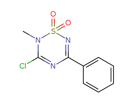 2H-1,2,4,6-Thiatriazine,3-chloro-2-methyl-5-phenyl-, 1,1-dioxide