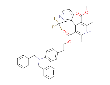 (3,4'-Bipyridine)-3',5'-dicarboxylic acid, 1',4'-dihydro-2',6'-dimethyl-2-(trifluoromethyl)-,2-(4-(bis(phenylmethyl)amino)phenyl)ethyl methyl ester