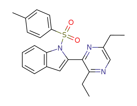 2-(3,6-Diethyl-pyrazin-2-yl)-1-(toluene-4-sulfonyl)-1H-indole