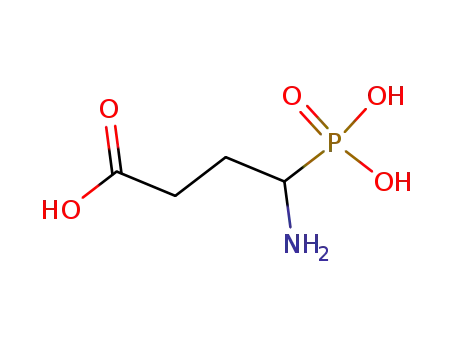 Molecular Structure of 18865-31-1 (4-amino-4-phosphonobutyric acid)