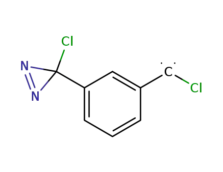 Molecular Structure of 155305-77-4 (Methylene, chloro[3-(3-chloro-3H-diazirin-3-yl)phenyl]-)