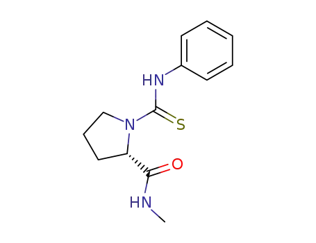 2-Pyrrolidinecarboxamide, N-methyl-1-[(phenylamino)thioxomethyl]-,
(S)-