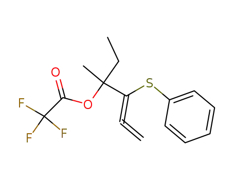 Trifluoro-acetic acid 1-ethyl-1-methyl-2-phenylsulfanyl-buta-2,3-dienyl ester