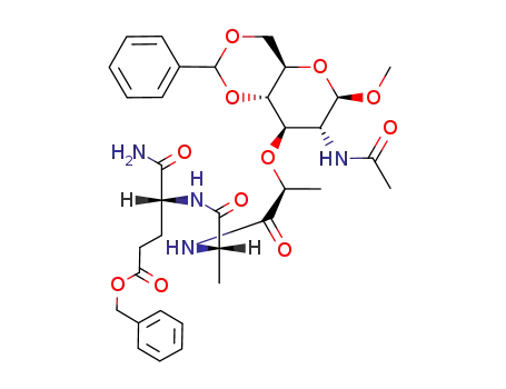 methyl β-glycoside of N-acetyl-4,6-O-benzylidenemuramyl-L-alanyl-D-isoglutamine benzyl ester
