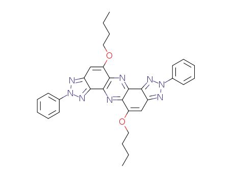 5,11-Dibutoxy-2,8-diphenyl-2,8-dihydro-1,2,3,6,7,8,9,12-octaaza-dicyclopenta[a,h]anthracene