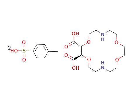 (2R,3R)-1,4,10,13-Tetraoxa-7,16-diazacyclooctadecane-2,3-dicarboxylic acid bis(hydrogen toluenesulfonate)