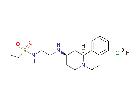 Ethanesulfonic acid {2-[(2R,11bS)-(1,3,4,6,7,11b-hexahydro-2H-pyrido[2,1-a]isoquinolin-2-yl)amino]-ethyl}-amide; hydrochloride