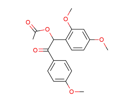 2-acetoxy-1-(4-methoxyphenyl)-2-(2,4-dimethoxyphenyl)ethanone