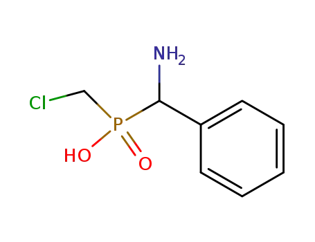 Molecular Structure of 111599-25-8 ((Amino-phenyl-methyl)-chloromethyl-phosphinic acid)