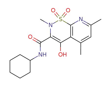 (3Z)-3-[(cyclohexylamino)(hydroxy)methylidene]-2,5,7-trimethyl-2,3-dihydro-4H-pyrido[3,2-e][1,2]thiazin-4-one 1,1-dioxide