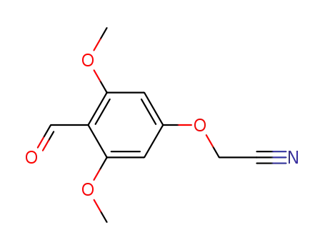 4-formyl-3,5-dimethoxyphenoxyacetonitrile