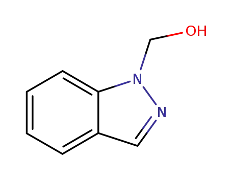 Molecular Structure of 1006-29-7 (1H-Indazole-1-methanol)