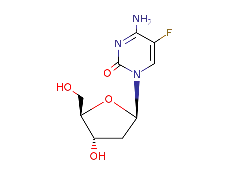 Molecular Structure of 10356-76-0 (2'-DEOXY-5-FLUOROCYTIDINE)