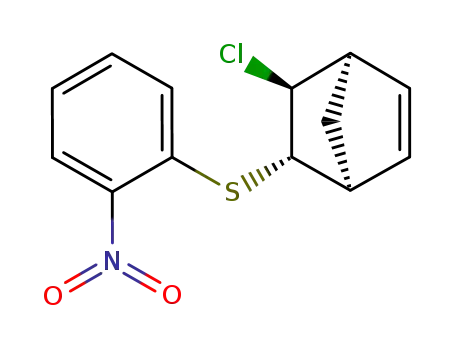 Bicyclo[2.2.1]hept-2-ene, 5-chloro-6-[(2-nitrophenyl)thio]-,
(1R,4S,5R,6R)-rel-
