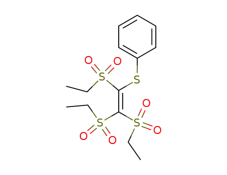 {[Tri(ethanesulfonyl)ethenyl]sulfanyl}benzene