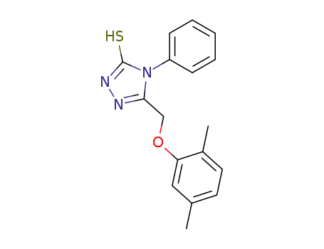 3H-1,2,4-Triazole-3-thione,
5-[(2,5-dimethylphenoxy)methyl]-2,4-dihydro-4-phenyl-