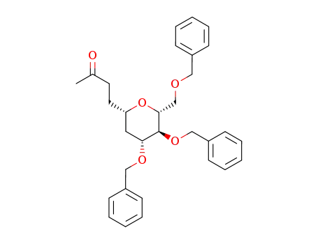 1-(3',4',6'-tri-O-benzyl-2'-deoxy-β-D-glucopyranosyl)butan-3-one