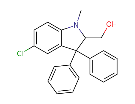 1H-Indole-2-methanol, 5-chloro-2,3-dihydro-1-methyl-3,3-diphenyl-