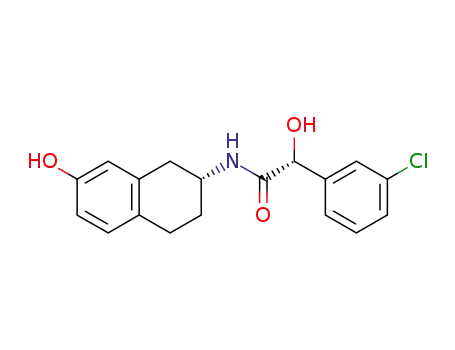 (+)-N-<(2R)-7-hydroxy-1,2,3,4-tetrahydronaphth-2-yl>-(R)-3-chloromandelamide