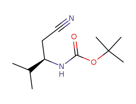 Carbamic acid, [(1R)-1-(cyanomethyl)-2-methylpropyl]-, 1,1-dimethylethyl ester