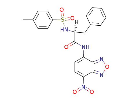 Molecular Structure of 88955-90-2 (Benzenepropanamide,
a-[[(4-methylphenyl)sulfonyl]amino]-N-(7-nitro-2,1,3-benzoxadiazol-4-yl)
-, (S)-)