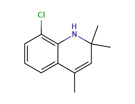 Molecular Structure of 7087-80-1 (Quinoline, 8-chloro-1,2-dihydro-2,2,4-trimethyl-)