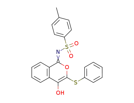 4-hydroxy-3-phenylsulfanyl-1-tosylimino-1H-2-benzopyran