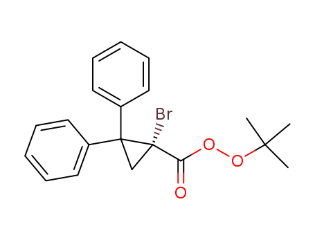 (R)-1-Bromo-2,2-diphenyl-cyclopropanecarboperoxoic acid tert-butyl ester