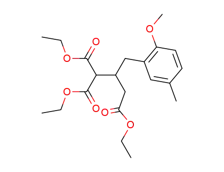 α-Carbethoxy-β-(2-methoxy-5-methyl-benzyl)-glutarsaeure-diethylester