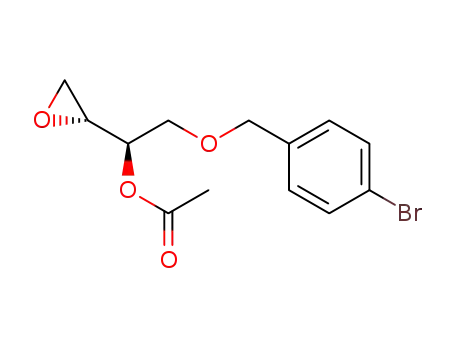Acetic acid (R)-2-(4-bromo-benzyloxy)-1-(R)-oxiranyl-ethyl ester