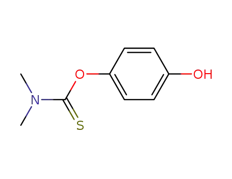Molecular Structure of 13522-64-0 (O-(4-hydroxyphenyl) dimethylcarbamothioate)