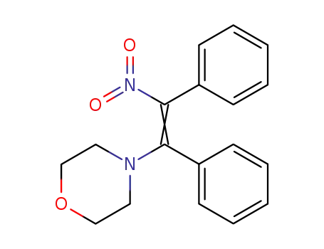 Molecular Structure of 103549-12-8 (Morpholine, 4-(2-nitro-1,2-diphenylethenyl)-)