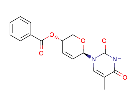1-(4-O-benzoyl-2,3-dideoxy-β-D-glyceropent-2-enopyranosyl)thymine