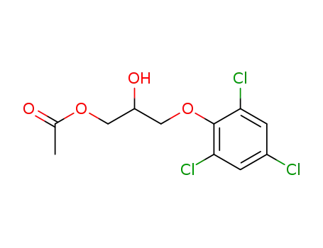 Molecular Structure of 204584-16-7 (1-acetoxy-3-(2,4,6-trichlorophenoxy)propan-2-ol)