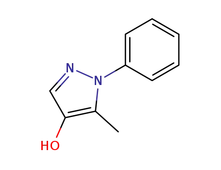 Molecular Structure of 89193-19-1 (1H-Pyrazol-4-ol, 5-methyl-1-phenyl-)