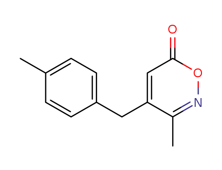 6H-1,2-Oxazin-6-one, 3-methyl-4-[(4-methylphenyl)methyl]-