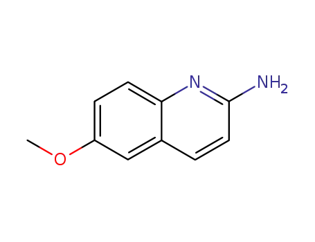 Molecular Structure of 119990-33-9 (6-METHOXYQUINOLIN-2-AMINE)