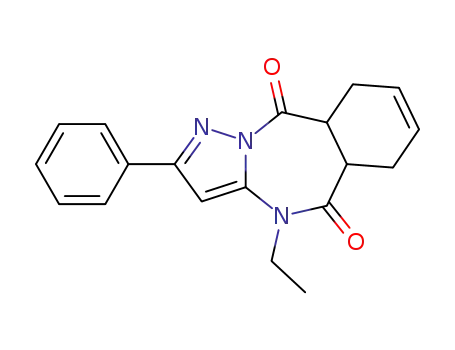 5,10-Dihydro-4-ethyl-2-phenylpyrazolo<1,5-a><1,3>-7-cyclohexendiazepin-5,10-dione